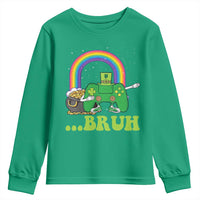 St Patricks Day Dabbing Video Game Controller Youth Sweatshirt Irish Gamer Boys Dab Dance