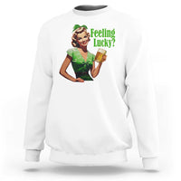 St. Patricks Day Sweatshirt Feeling Lucky Trendy Retro