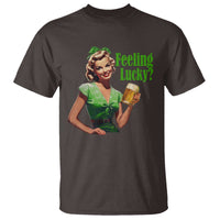 St. Patricks Day T Shirt Feeling Lucky Trendy Retro