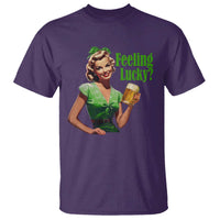 St. Patricks Day T Shirt Feeling Lucky Trendy Retro