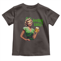 St. Patricks Day Toddler T Shirt Feeling Lucky Trendy Retro