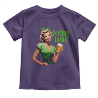 St. Patricks Day Toddler T Shirt Feeling Lucky Trendy Retro