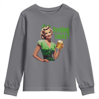St. Patricks Day Youth Sweatshirt Feeling Lucky Trendy Retro