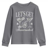 St Patricks Day Cocktail Youth Sweatshirt Lets Get Shamrocked