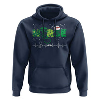 Nurse St Patricks Day Hoodie Stethoscope Scrub Irish Nurses Paddys Day