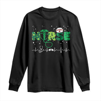 Nurse St Patricks Day Long Sleeve Shirt Stethoscope Scrub Irish Nurses Paddys Day