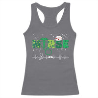 Nurse St Patricks Day Racerback Tank Top Stethoscope Scrub Irish Nurses Paddys Day