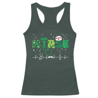 Nurse St Patricks Day Racerback Tank Top Stethoscope Scrub Irish Nurses Paddys Day