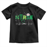 Nurse St Patricks Day Toddler T Shirt Stethoscope Scrub Irish Nurses Paddys Day