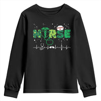 Nurse St Patricks Day Youth Sweatshirt Stethoscope Scrub Irish Nurses Paddys Day