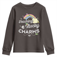 Girls St. Patricks Day Youth Sweatshirt Little Miss Shenanigans