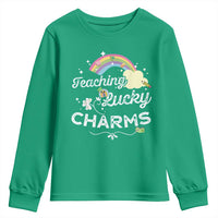 Girls St. Patricks Day Youth Sweatshirt Little Miss Shenanigans