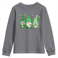 Nurse St Patricks Day Youth Sweatshirt Lucky Shamrock Leopard Gnomes Irish Nurses