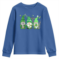 Nurse St Patricks Day Youth Sweatshirt Lucky Shamrock Leopard Gnomes Irish Nurses