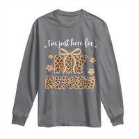 Im Just Here For My Nephew Long Sleeve Shirt Gift For Aunt From Nephew Leopard