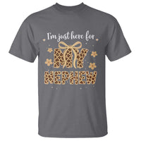 Im Just Here For My Nephew T Shirt Gift For Aunt From Nephew Leopard