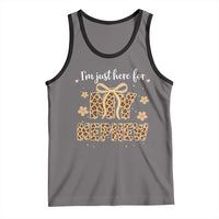 Im Just Here For My Nephew Tank Top Gift For Aunt From Nephew Leopard