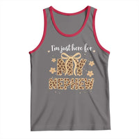 Im Just Here For My Nephew Tank Top Gift For Aunt From Nephew Leopard