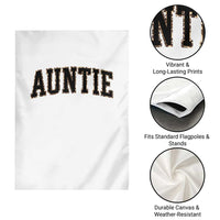 Auntie Garden Flag Retro Varsity New Aunt Letter Print