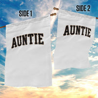 Auntie Garden Flag Retro Varsity New Aunt Letter Print