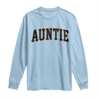 Auntie Long Sleeve Shirt Retro Varsity New Aunt Letter Print