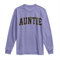 Auntie Long Sleeve Shirt Retro Varsity New Aunt Letter Print
