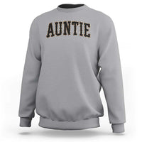 Auntie Sweatshirt Retro Varsity New Aunt Letter Print
