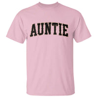 Auntie T Shirt Retro Varsity New Aunt Letter Print
