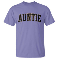 Auntie T Shirt Retro Varsity New Aunt Letter Print