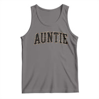 Auntie Tank Top Retro Varsity New Aunt Letter Print