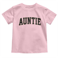 Auntie Toddler T Shirt Retro Varsity New Aunt Letter Print