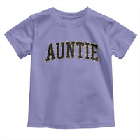 Auntie Toddler T Shirt Retro Varsity New Aunt Letter Print