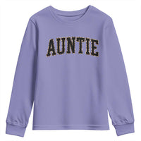 Auntie Youth Sweatshirt Retro Varsity New Aunt Letter Print