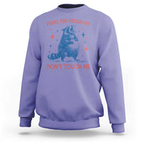 Pregnant Racoon Sweatshirt Feral And Pregnant Dont Touch Me Pregnancy Humor