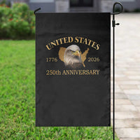 USA 250th Anniversary Garden Flag American Map Patriotic 1776-2026 America 250