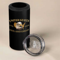 USA 250th Anniversary 4 in 1 Can Cooler Tumbler American Map Patriotic 1776-2026 America 250
