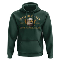 USA 250th Anniversary Hoodie American Map Patriotic 1776-2026 America 250