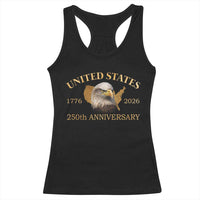 USA 250th Anniversary Racerback Tank Top American Map Patriotic 1776-2026 America 250