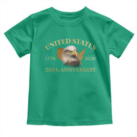 USA 250th Anniversary Toddler T Shirt American Map Patriotic 1776-2026 America 250