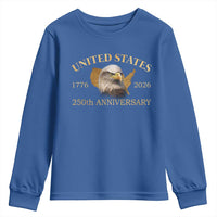 USA 250th Anniversary Youth Sweatshirt American Map Patriotic 1776-2026 America 250
