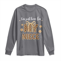 Im Just Here For My Niece Long Sleeve Shirt Gift For Aunt From Niece Leopard