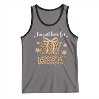 Im Just Here For My Niece Tank Top Gift For Aunt From Niece Leopard