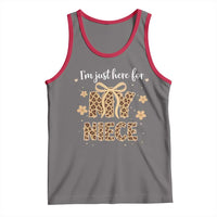 Im Just Here For My Niece Tank Top Gift For Aunt From Niece Leopard