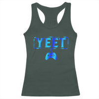 Yeet Gamer Racerback Tank Top Video Game Gaming Funny Saying Quote Slang