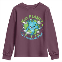 Earth Day Youth Sweatshirt Save the Planet 2025