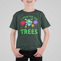 I Speak For Trees Planet Save Earth Day T Shirt For Kid