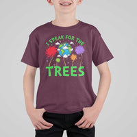 I Speak For Trees Planet Save Earth Day T Shirt For Kid