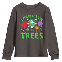 I Speak For Trees Planet Save Earth Day Youth Sweatshirt