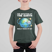 Teacher Earth Day T Shirt For Kid Rotation of the Earth Makes My Day Science