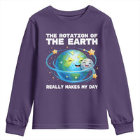 Teacher Earth Day Youth Sweatshirt Rotation of the Earth Makes My Day Science